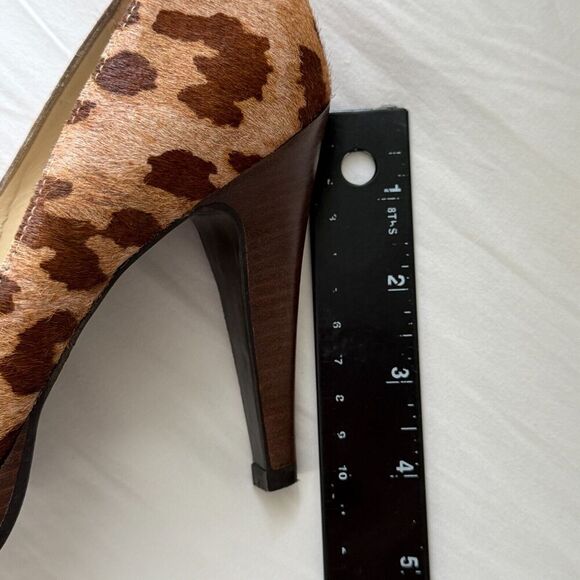Steve Madden HOGARRT Calf Skin Leather Stiletto Heel Sz 6.5 Leopard Western Club - Picture 9 of 13